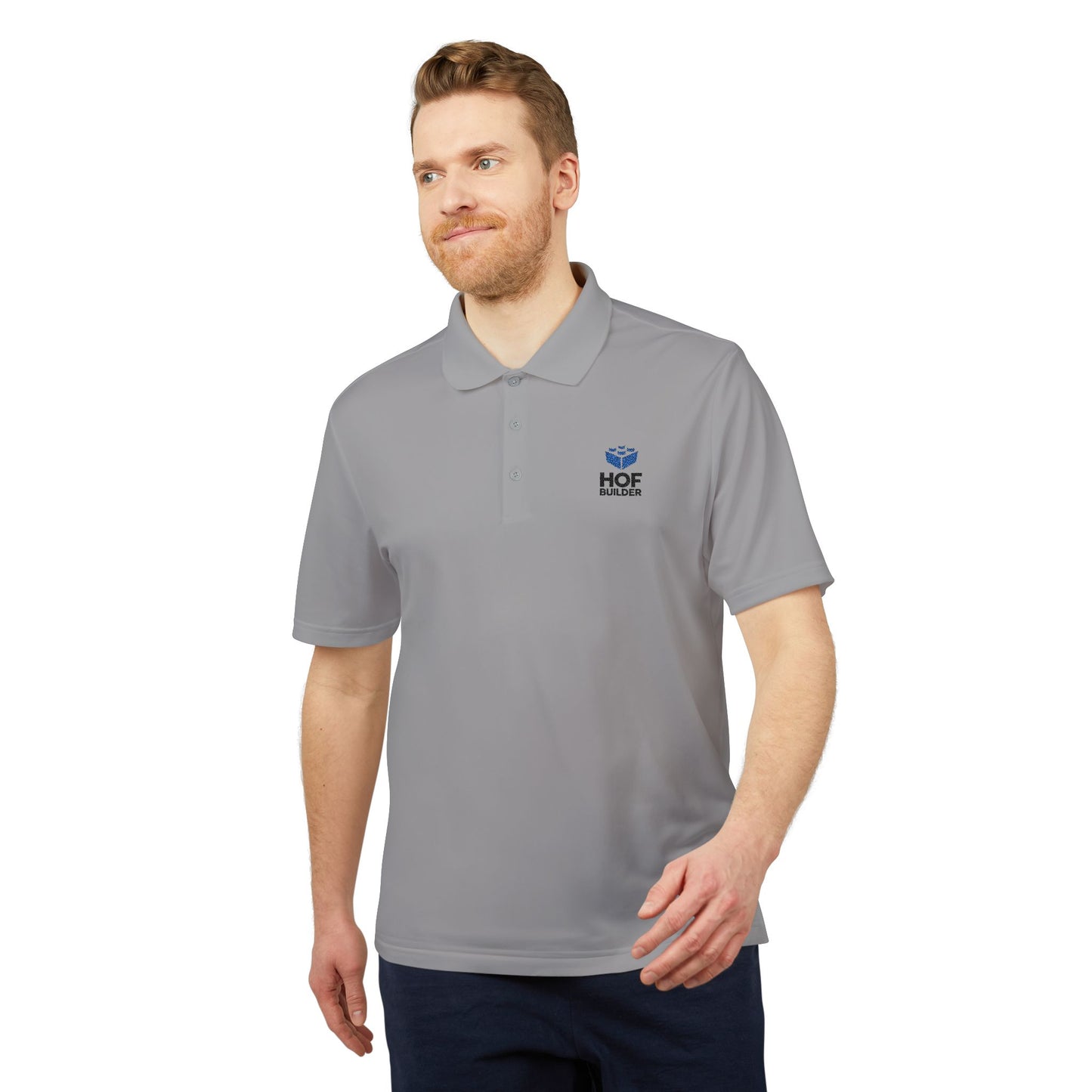 adidas Unisex Performance Polo – HOF Builders Casual Dress Shirt