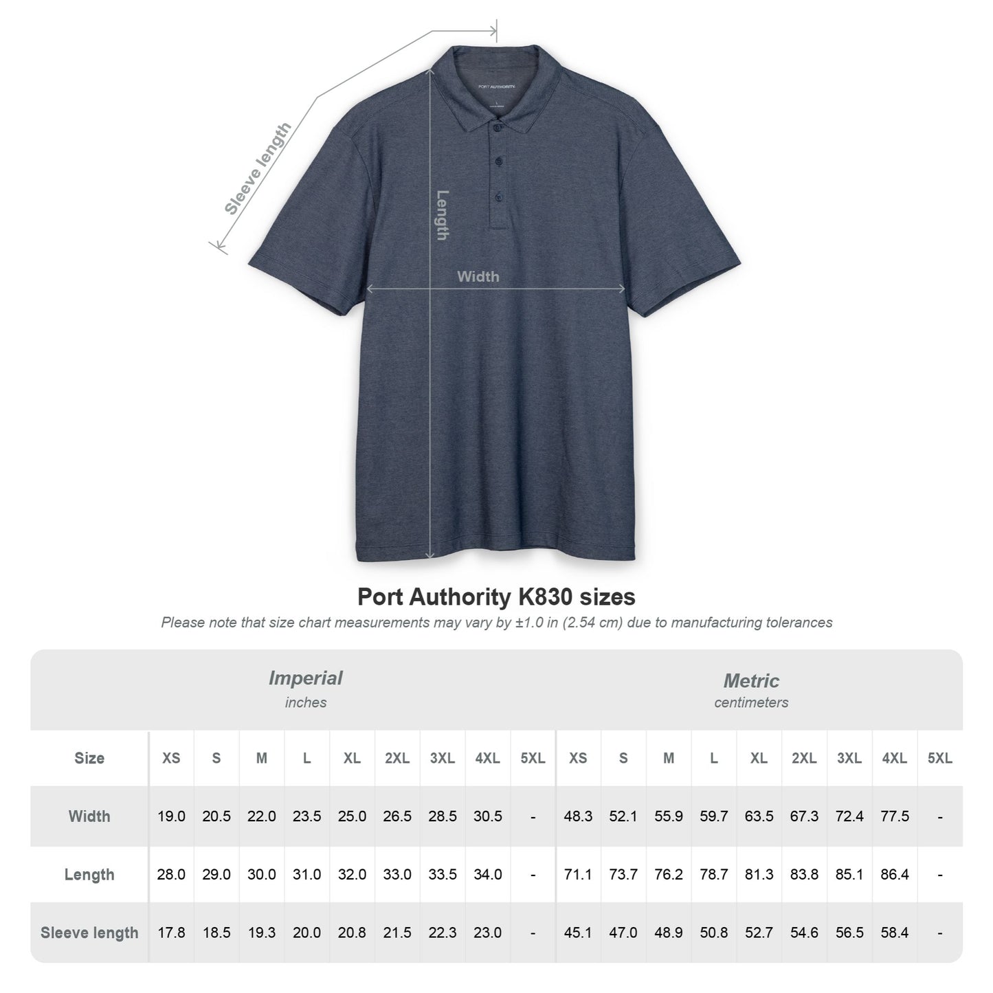 Embroidered Hope Garden Polo Shirt – Men's Black Port Authority Fine Pique