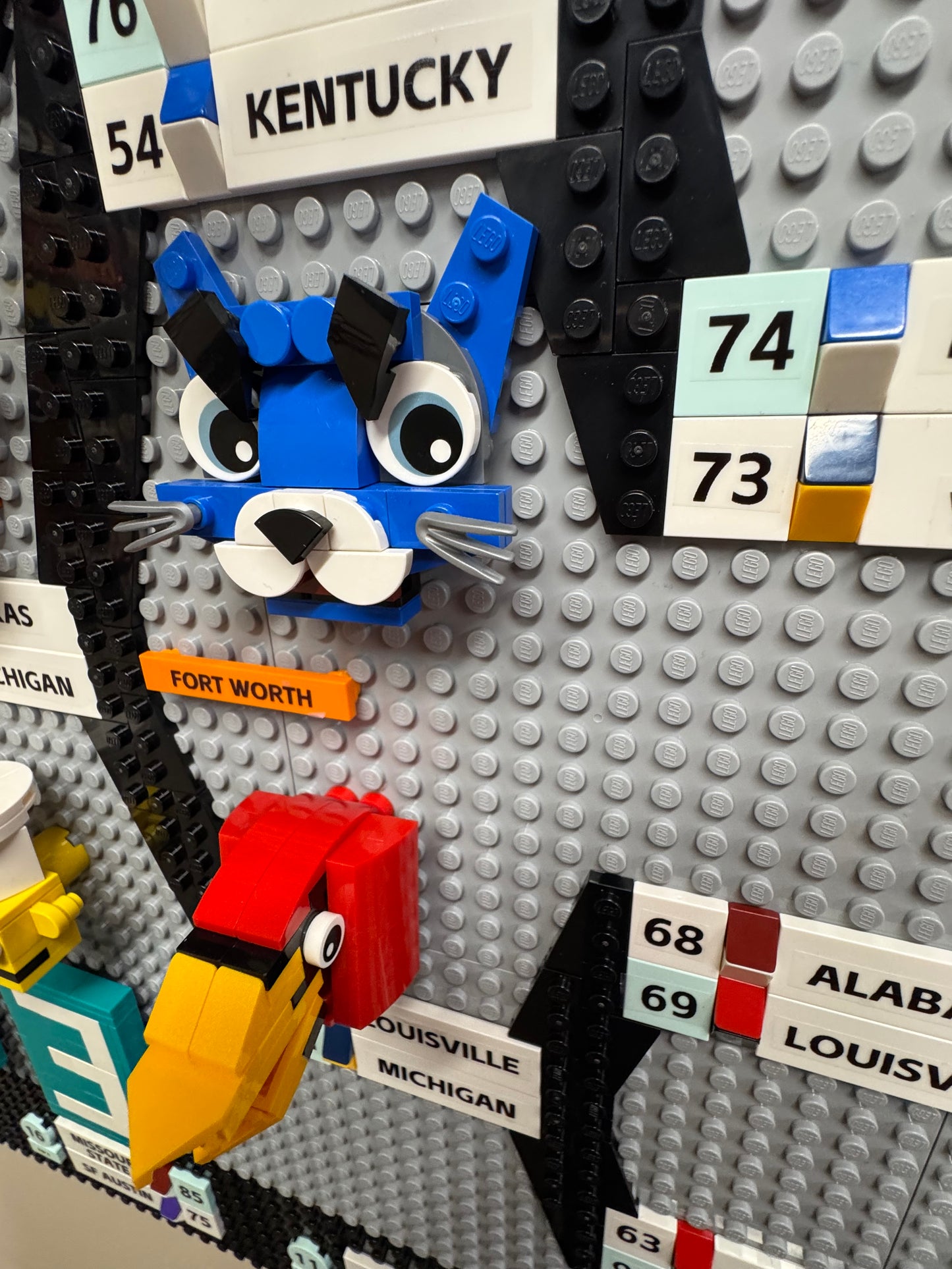 Custom LEGO 2026 NCAA Tournament women's bracket