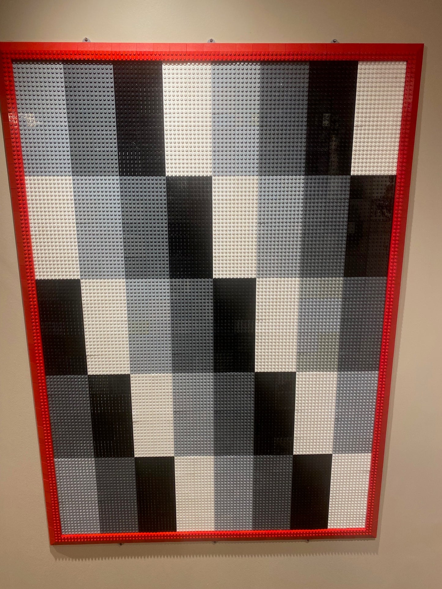 Digital instructions for cars-themed wall display