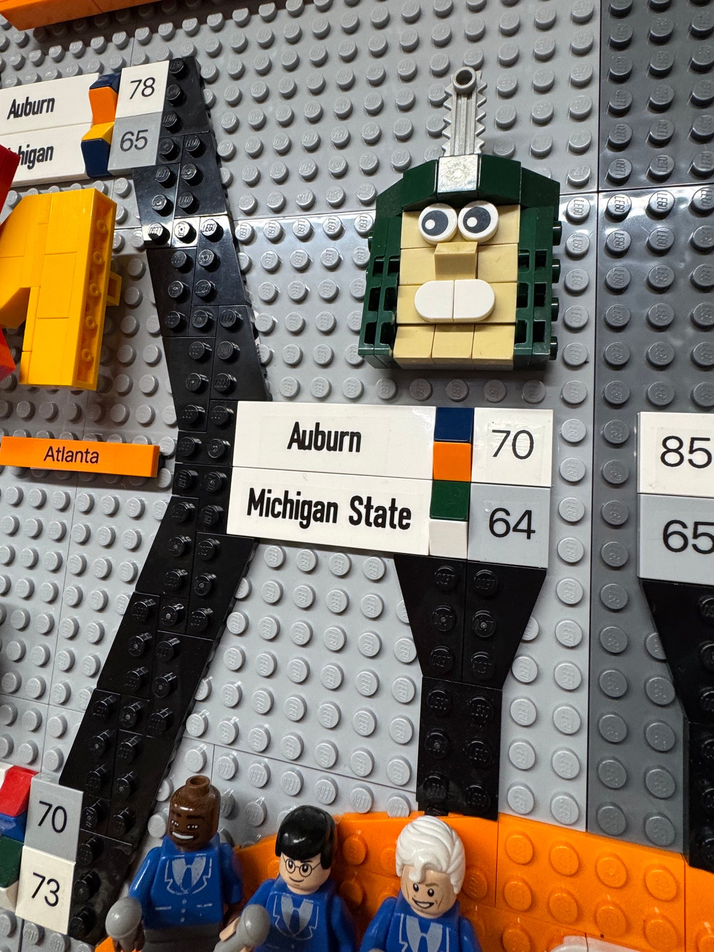 Custom LEGO 2025 NCAA Tournament bracket