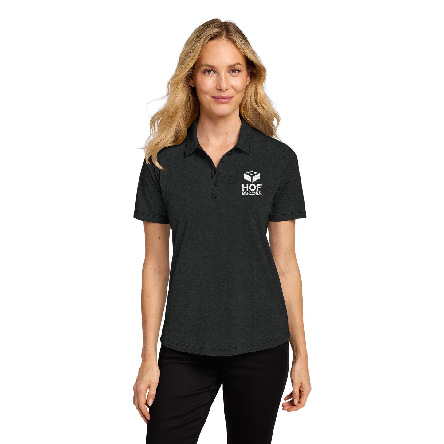 Ladies Polo — 'Hope Blooms' Floral Logo Embroidered Chest
