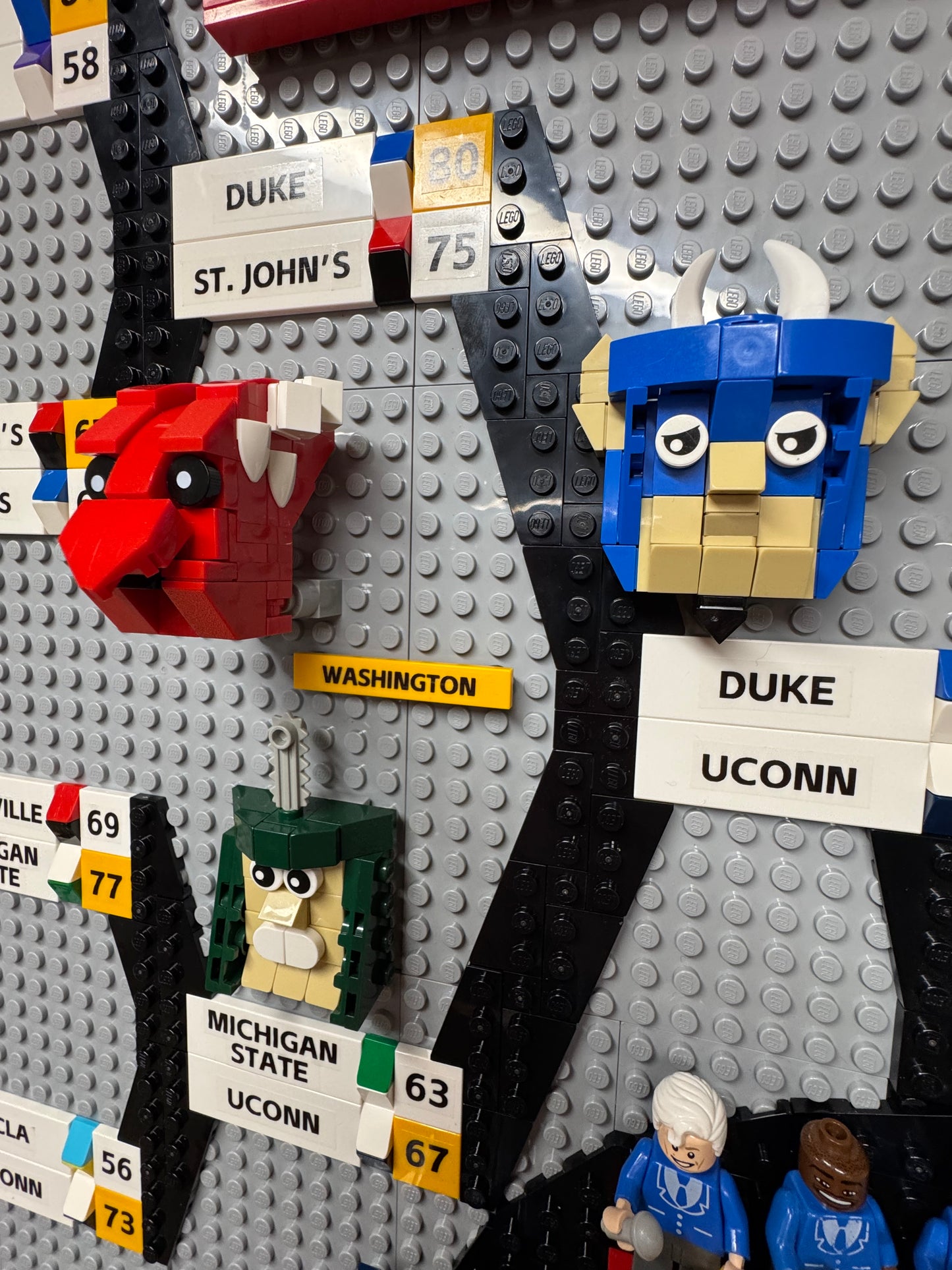 Custom LEGO 2026 NCAA Tournament men's bracket