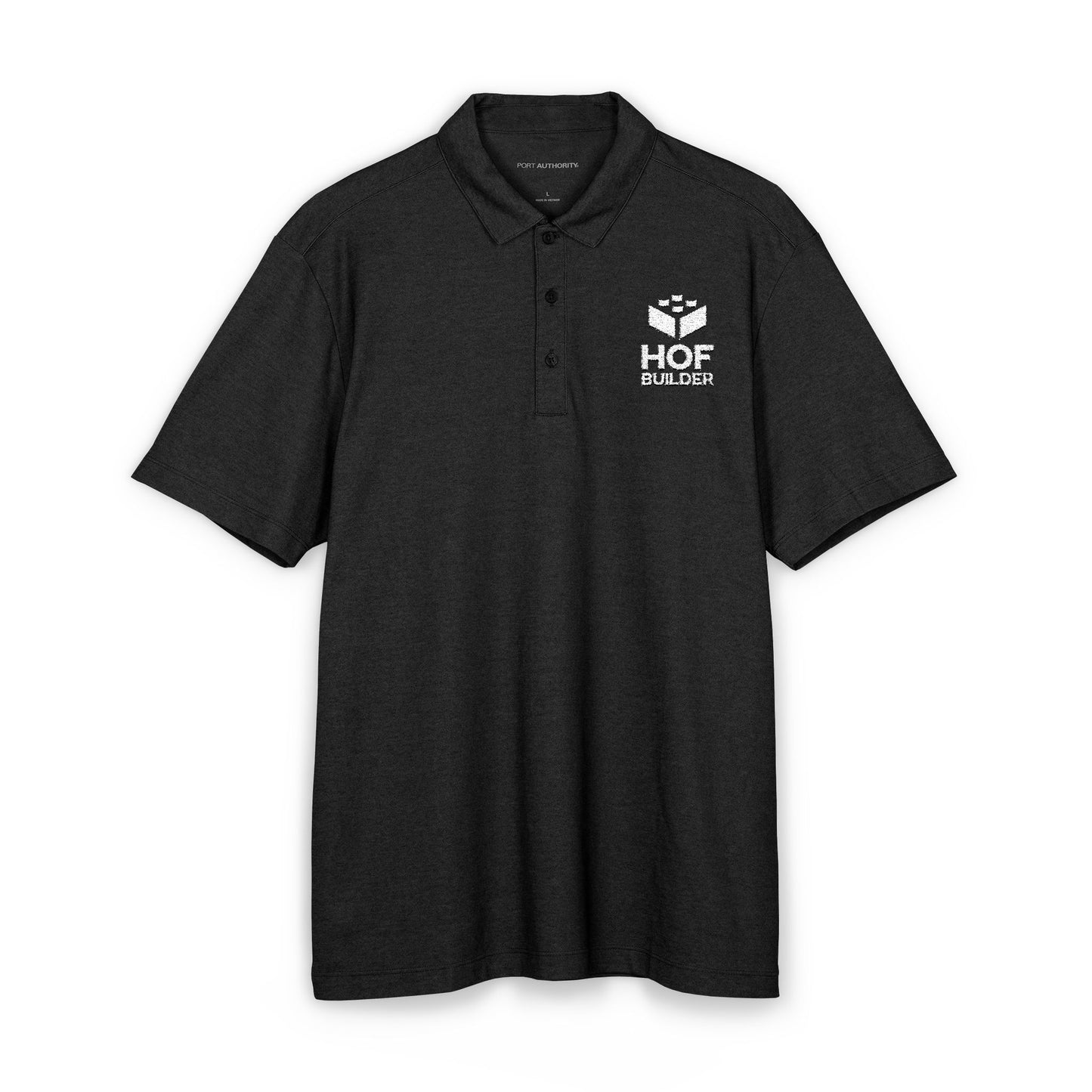 Embroidered Hope Garden Polo Shirt – Men's Black Port Authority Fine Pique