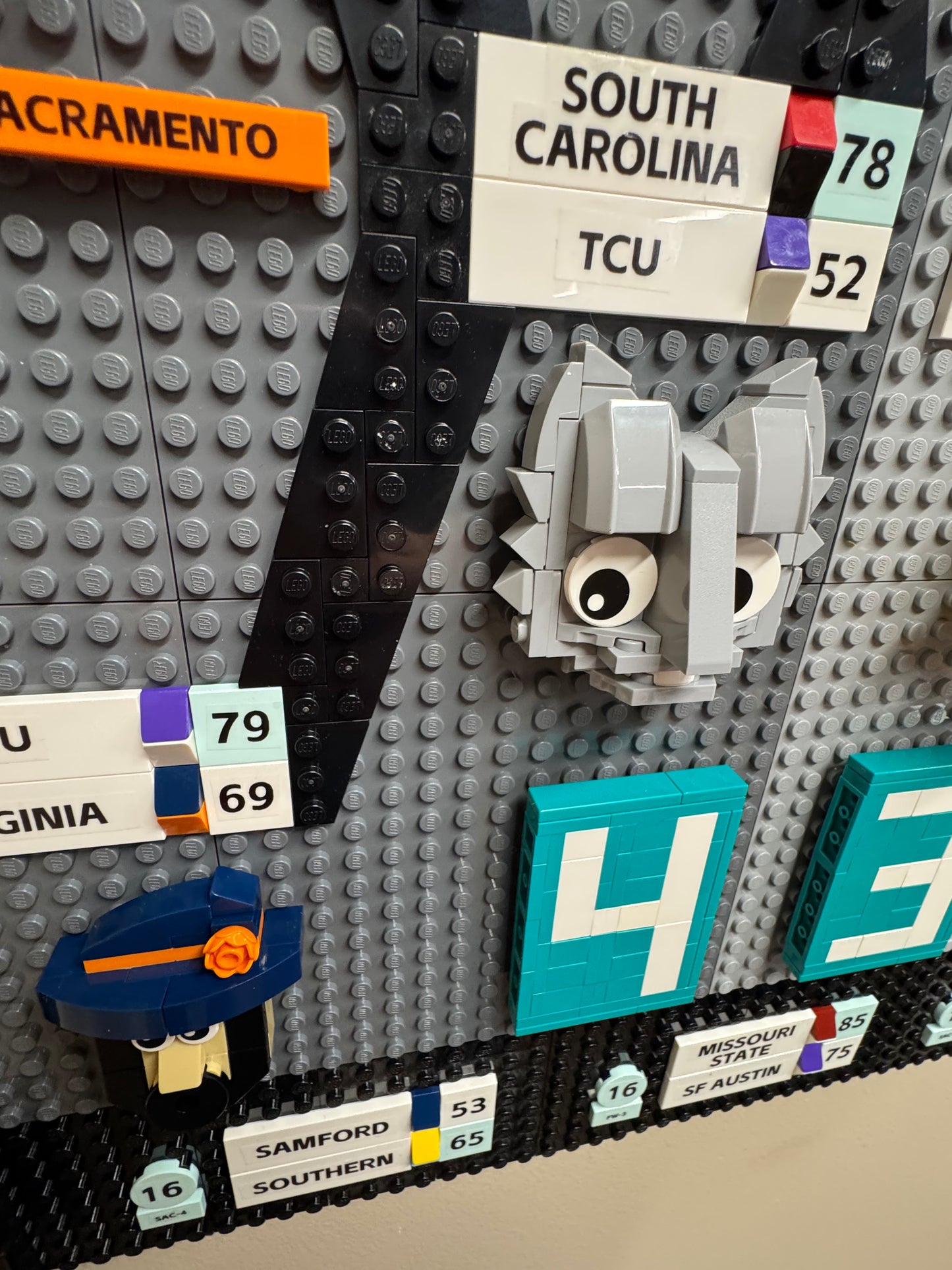 Custom LEGO 2026 NCAA Tournament women's bracket