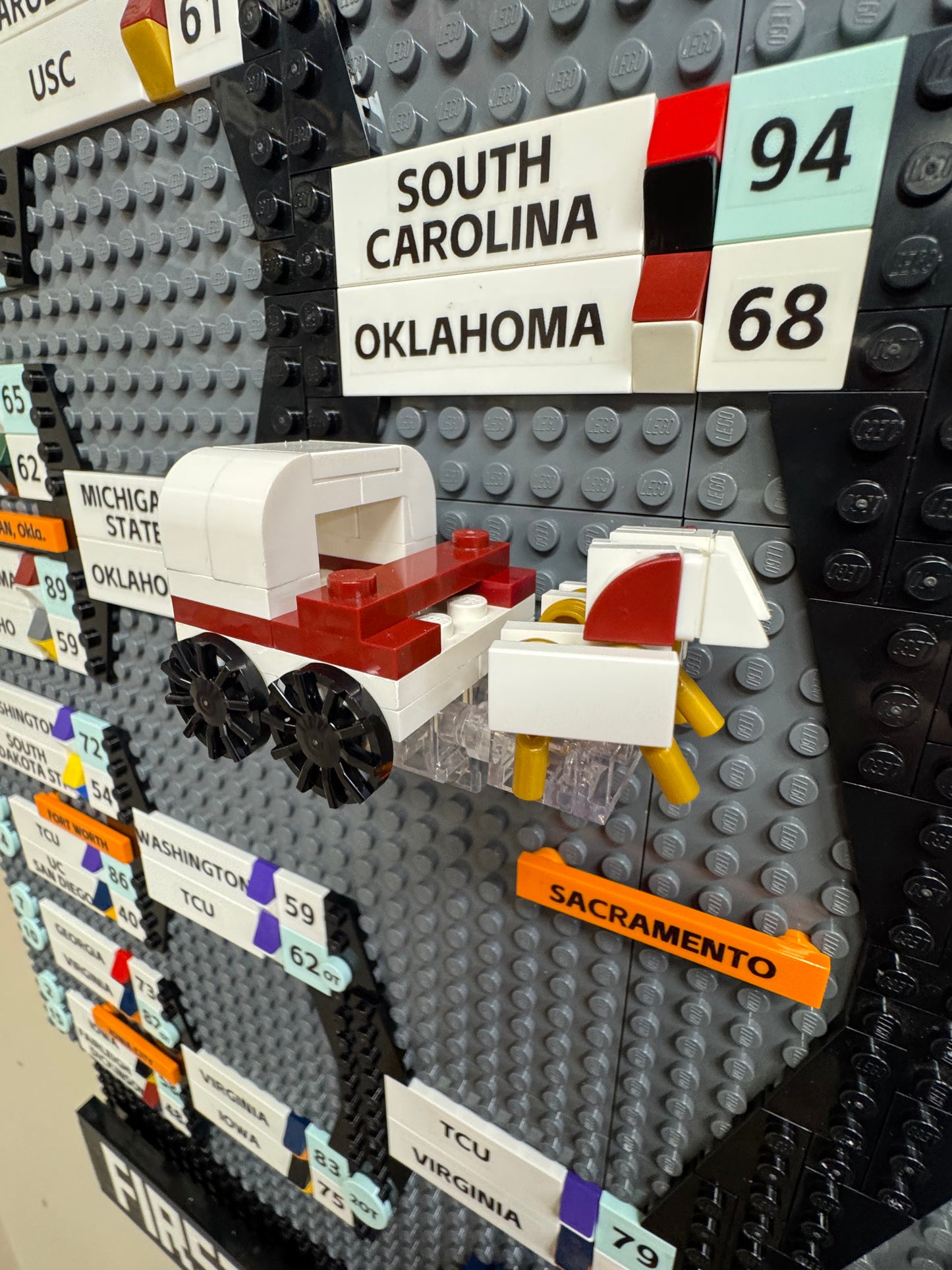 Custom LEGO 2026 NCAA Tournament women's bracket