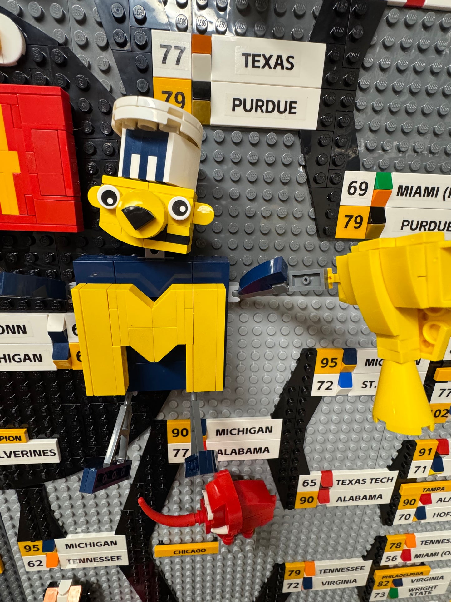 Custom LEGO 2026 NCAA Tournament men's bracket