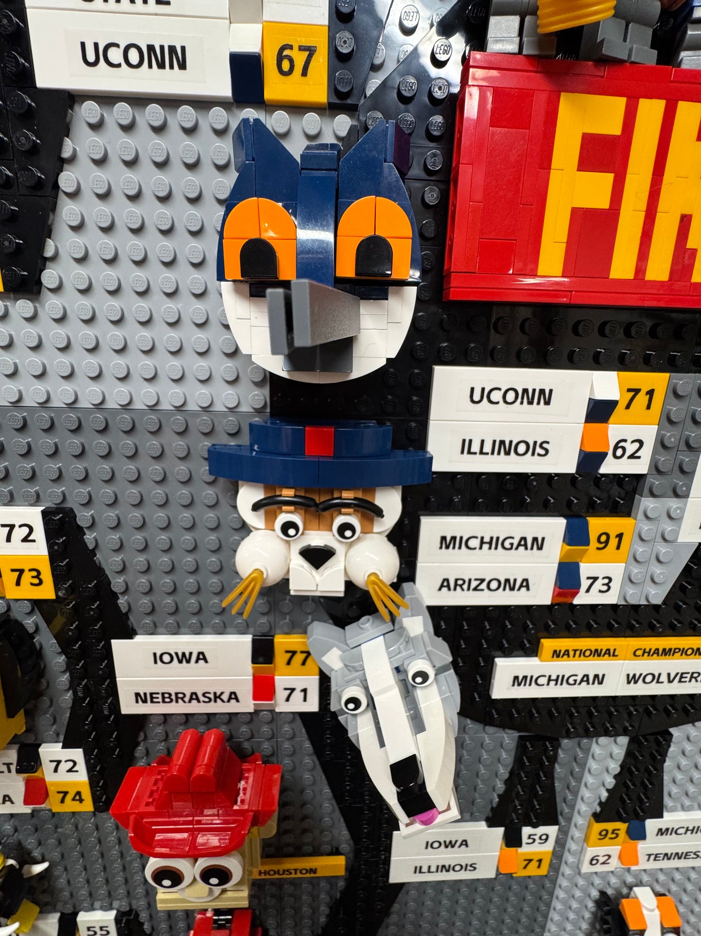 Custom LEGO 2026 NCAA Tournament men's bracket