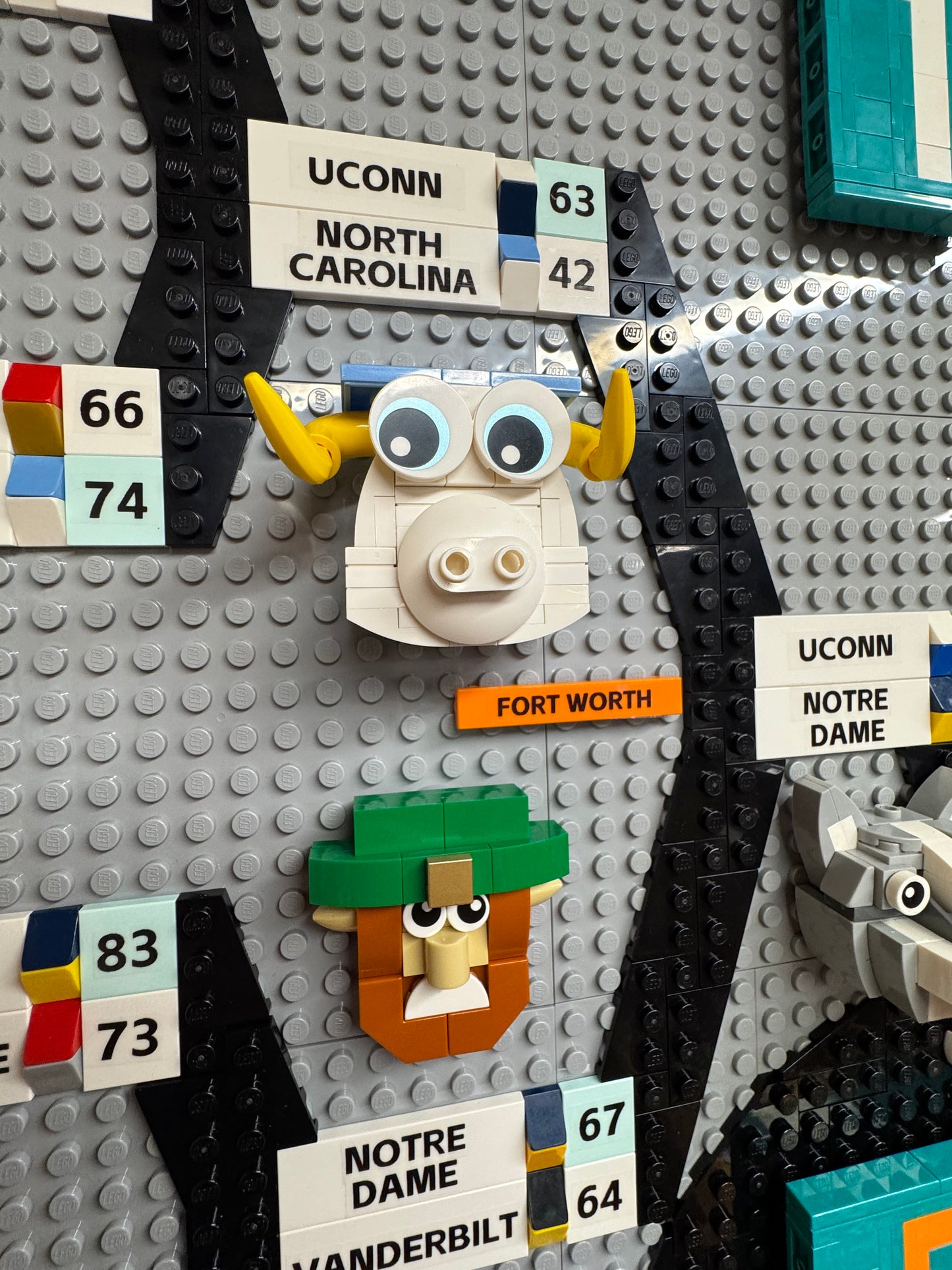 Custom LEGO 2026 NCAA Tournament women's bracket