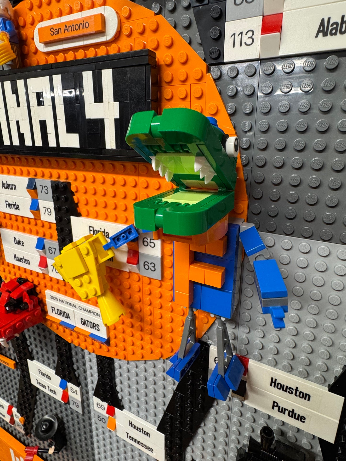 Custom LEGO 2025 NCAA Tournament bracket