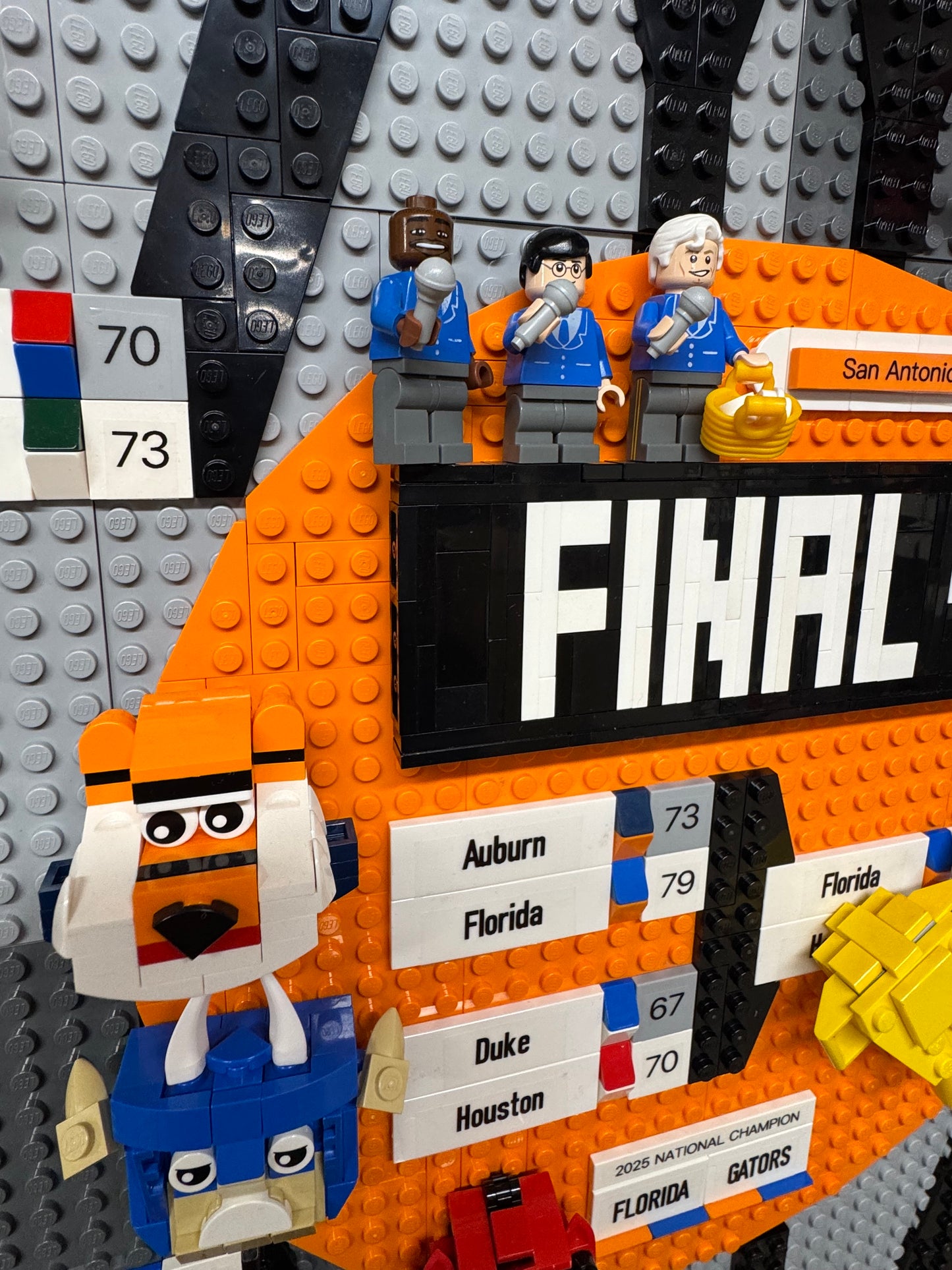 Custom LEGO 2025 NCAA Tournament bracket
