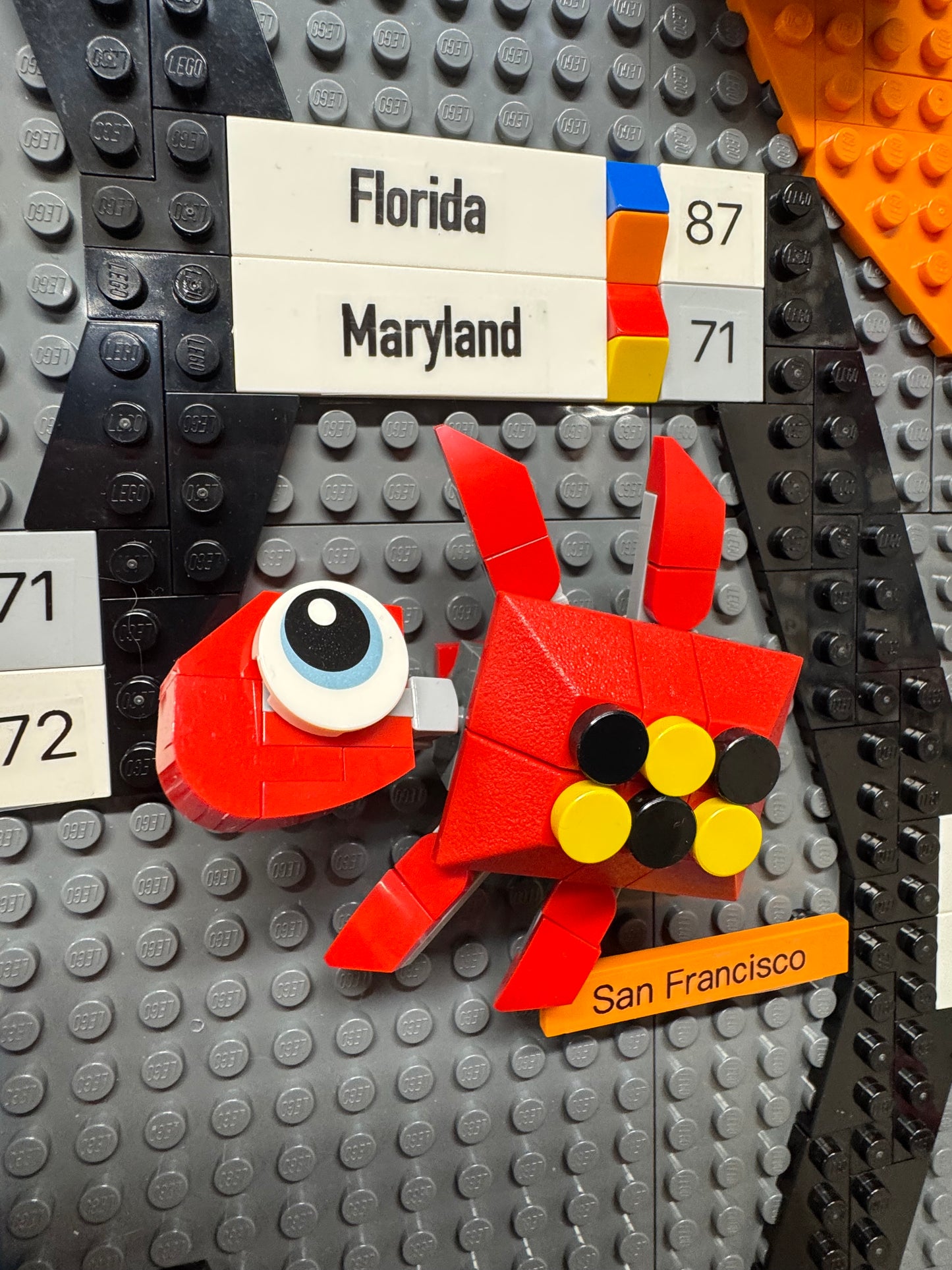 Custom LEGO 2025 NCAA Tournament bracket