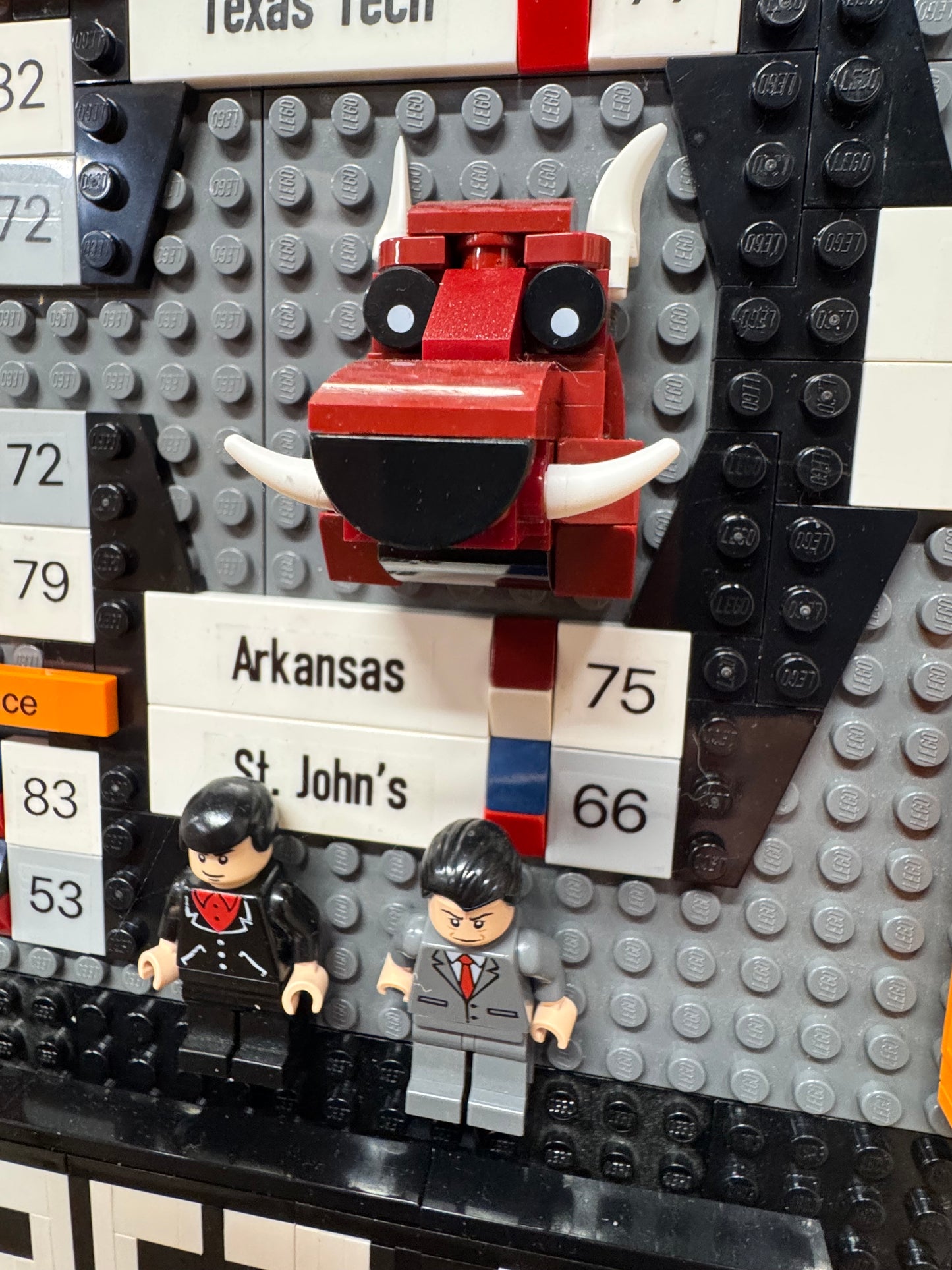 Custom LEGO 2025 NCAA Tournament bracket