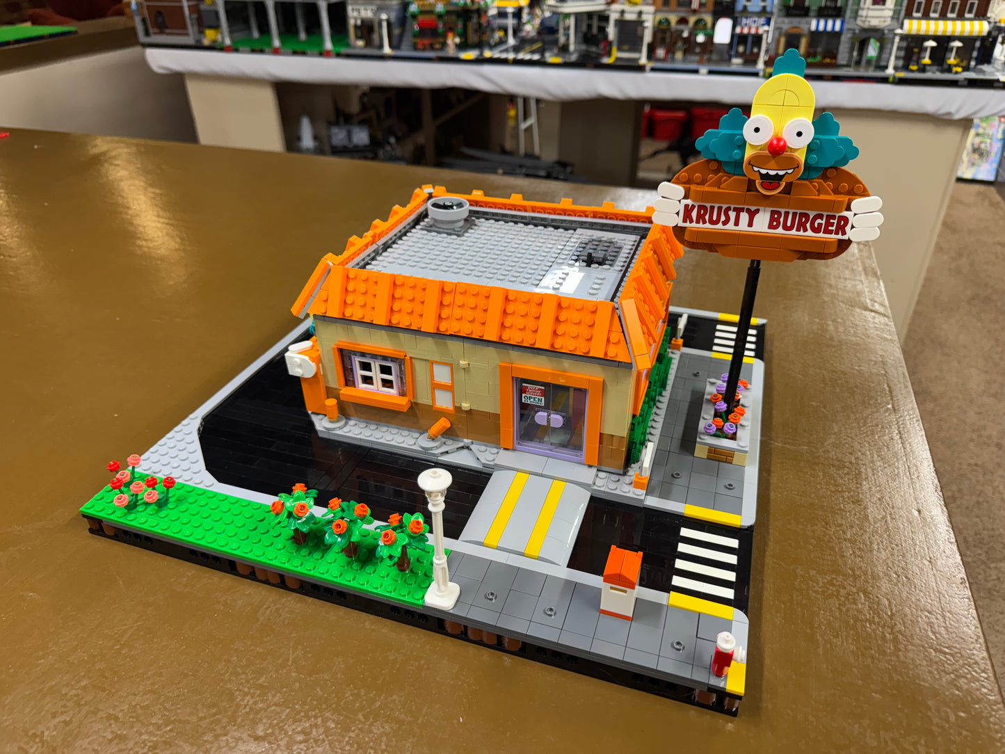 HOF plate Krusty Burger drive-through