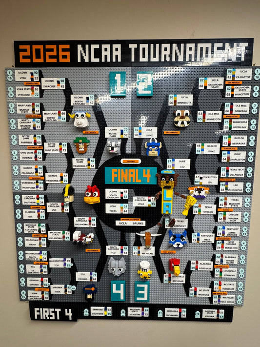 Custom LEGO 2026 NCAA Tournament women's bracket