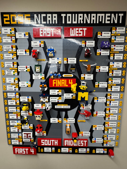 Custom LEGO 2026 NCAA Tournament men's bracket