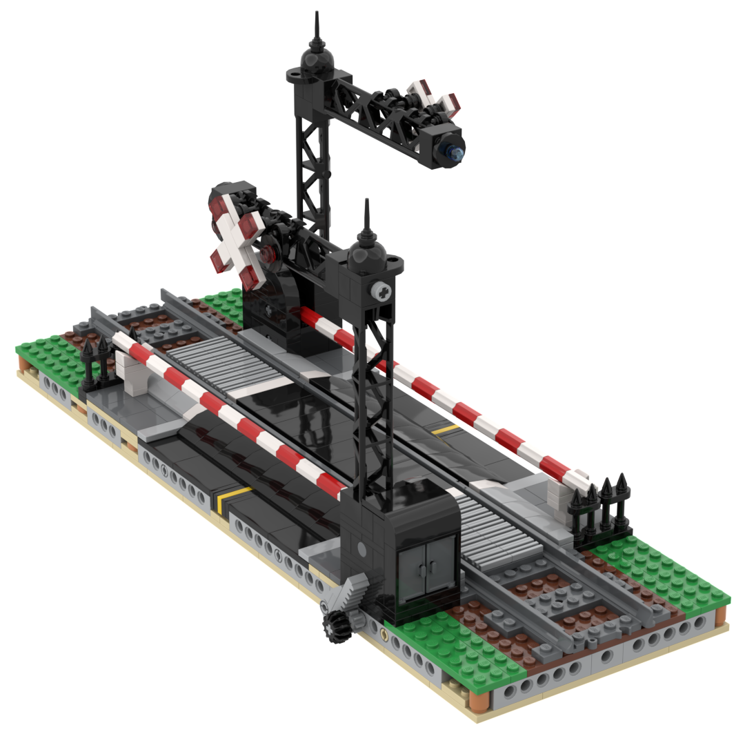 HOF Railroad Crossing with functioning gates INSTRUCTIONS AND PARTS LIST